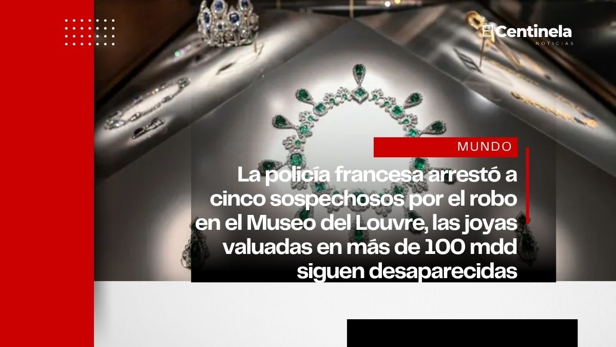 Cinco nuevos detenidos por robo millonario en Museo del Louvre, buscan las joyas de la corona