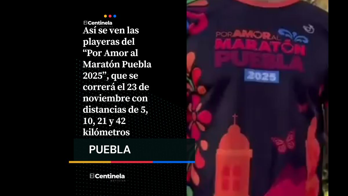Presentan las medallas y playeras oficiales del “Por Amor al Maratón Puebla 2025”
