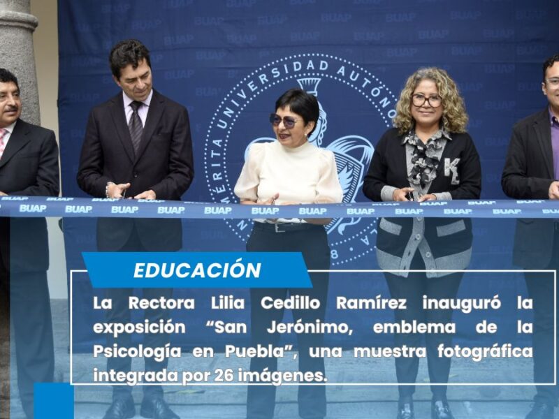 Se inaugura en la BUAP la exposición “San Jerónimo, emblema de la Psicología en Puebla”