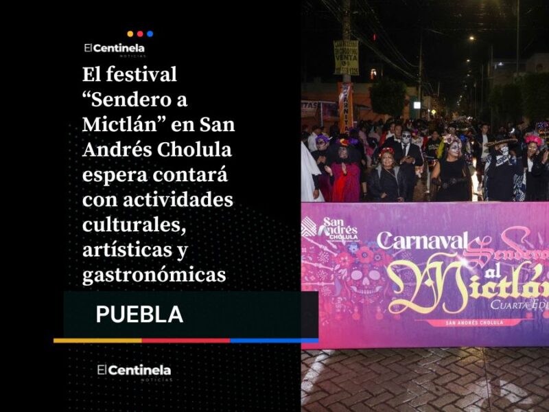 Presenta la 5ª edición del “Sendero a Mictlán” en San Andrés Cholula con ofrendas, rodadas y más