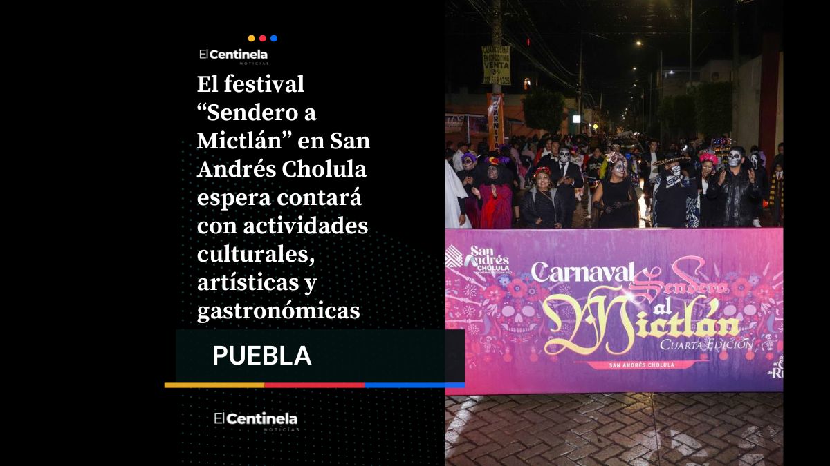 Presenta la 5ª edición del “Sendero a Mictlán” en San Andrés Cholula con ofrendas, rodadas y más