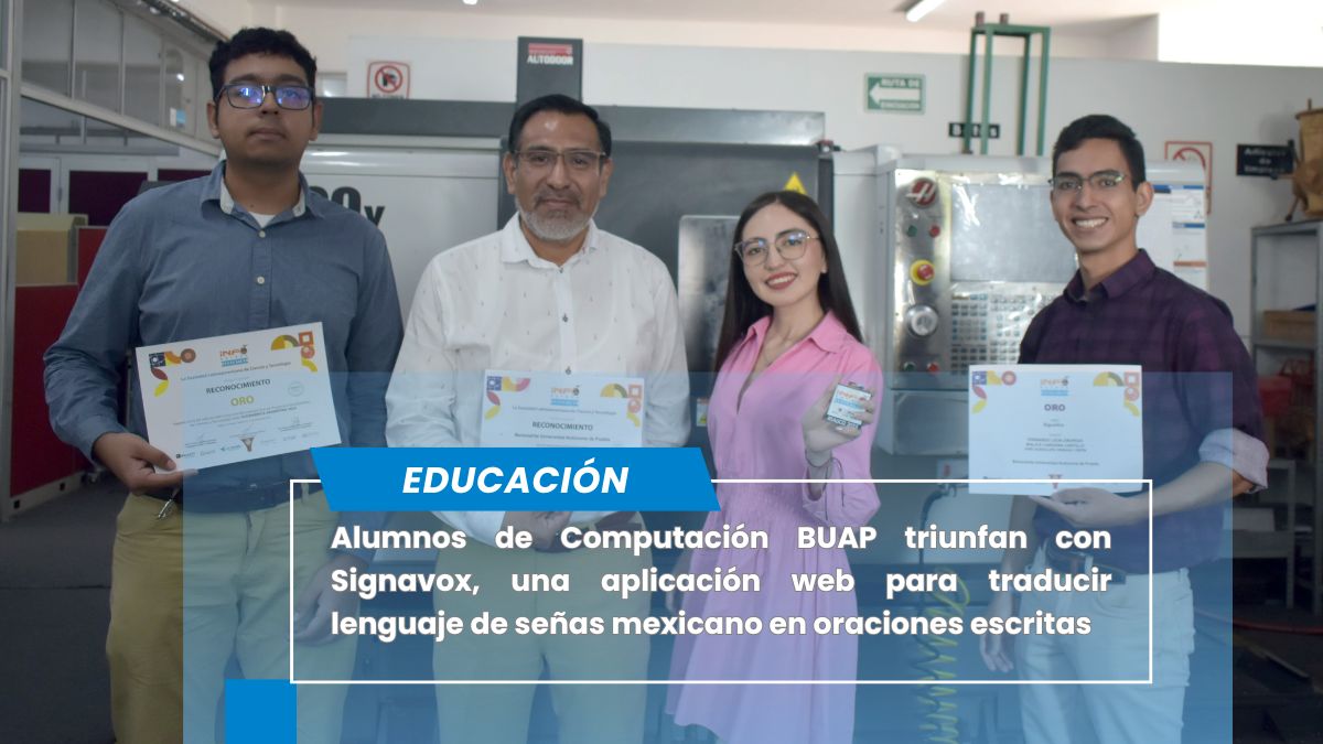 Alumnos de la Facultad de Ciencias de la Electrónica BUAP ganan el oro en Infomatrix Argentina