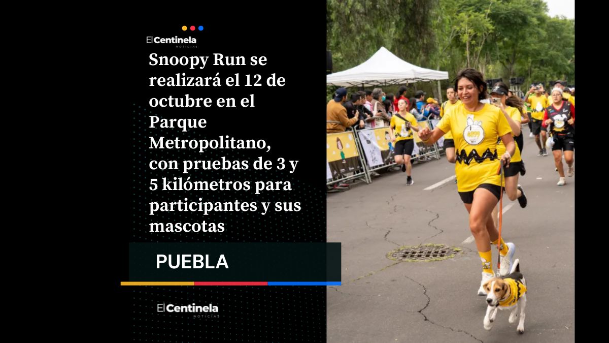 Snoopy Run Puebla: corre con tu familia y tu mascota el próximo 12 de octubre