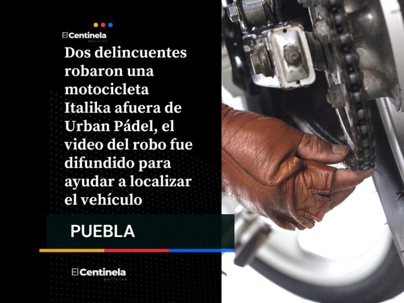 En menos de un minuto, roban motocicleta afuera de Urban Pádel