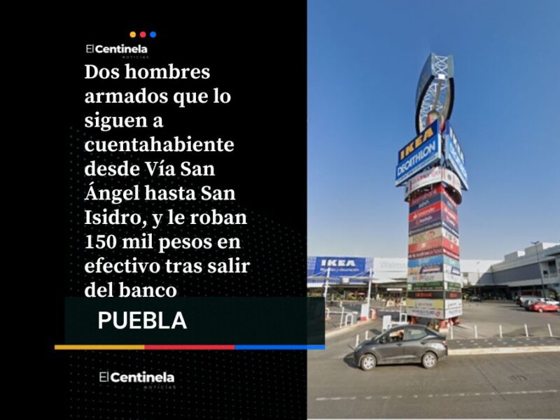 Nuevo robo a cuentahabientes: lo siguen desde Vía San Ángel a San Isidro y le quitan 150 mil pesos