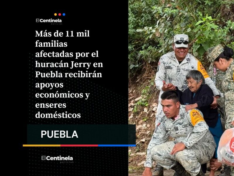 Gobierno federal inicia entrega de apoyos a damnificados por Jerry en la Sierra Norte
