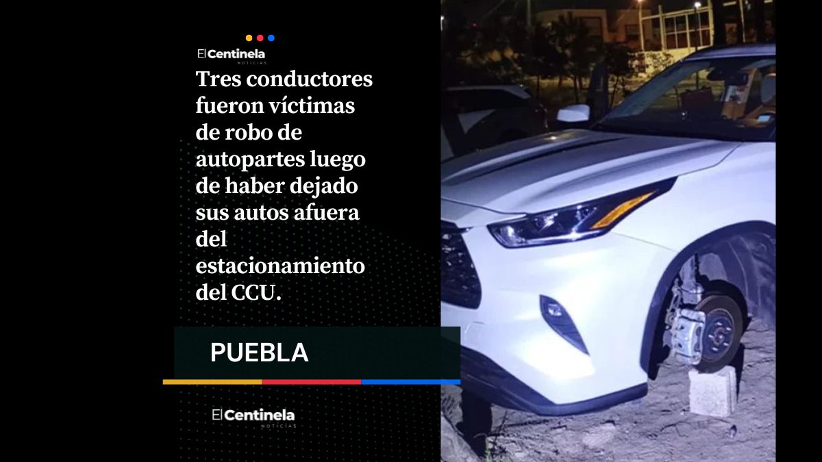 Desvalijan autos afuera del CCU; tres unidades quedaron sobre tabiques