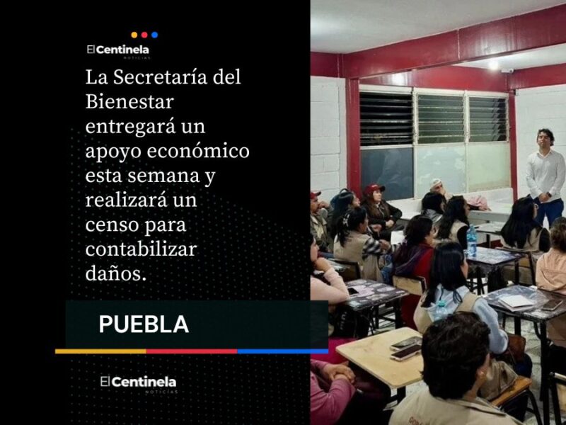 Gobierno federal inicia censo para apoyar a damnificados por lluvias en Puebla
