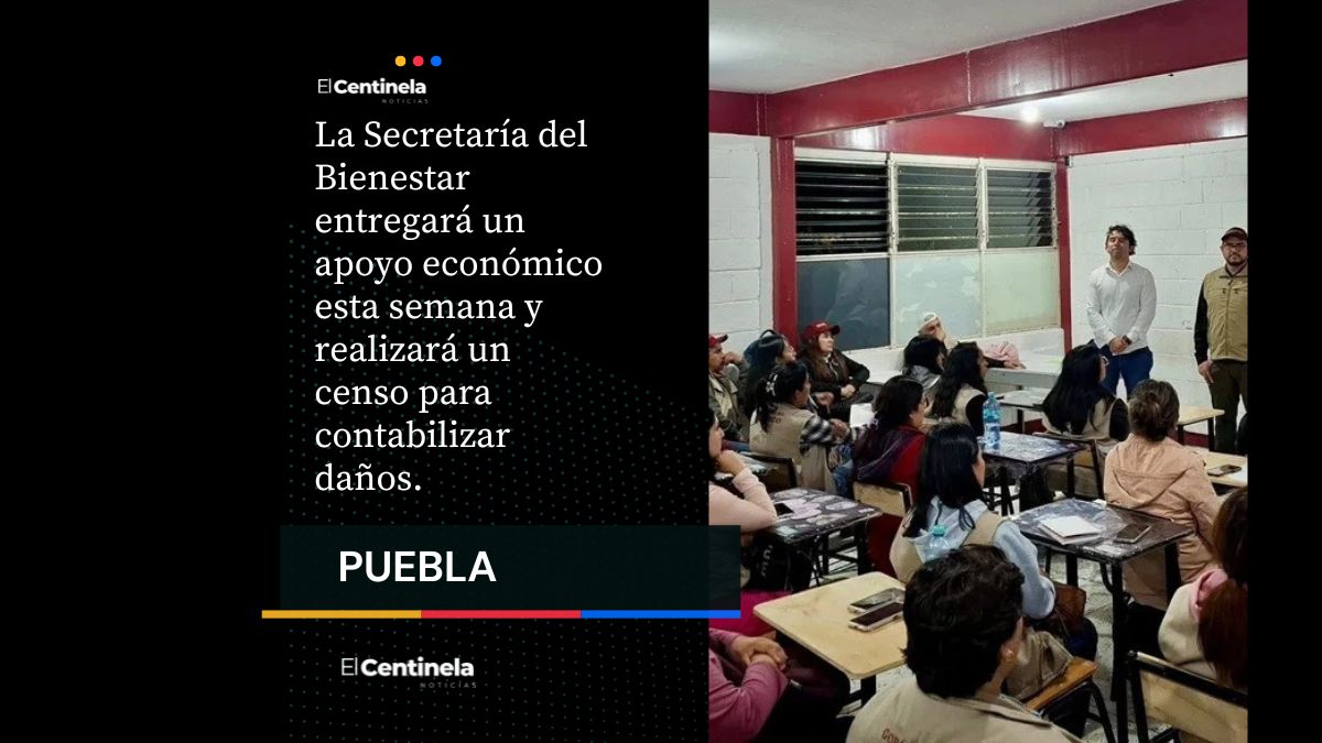 Gobierno federal inicia censo para apoyar a damnificados por lluvias en Puebla