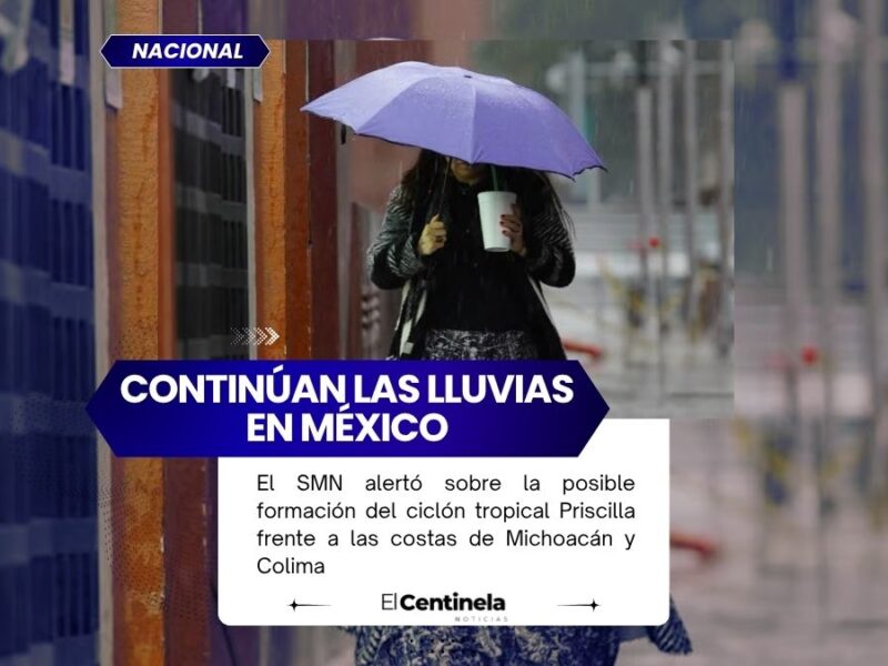 Ciclón tropical Priscilla podría formarse en 48 horas y traer fuertes lluvias y frío a México