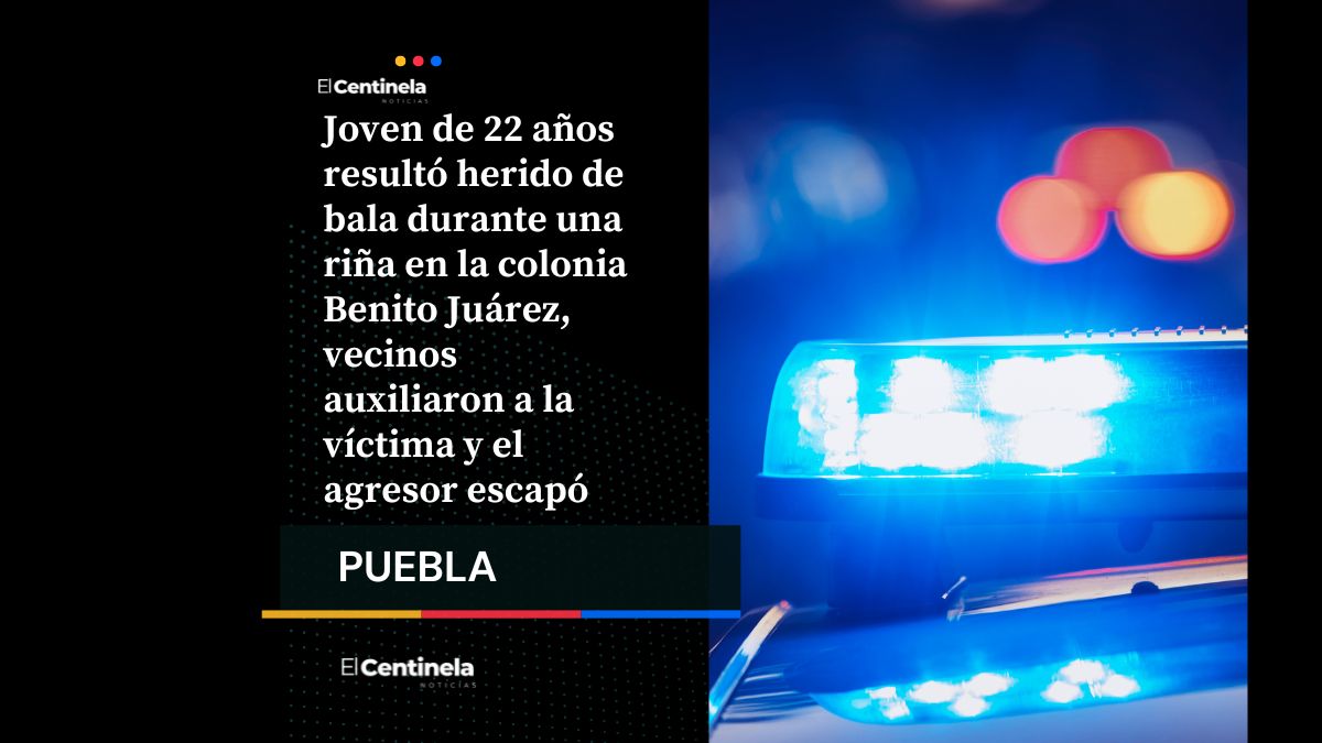 Le disparan a joven tras una discusión en la colonia Benito Juárez, agresor escapó del lugar