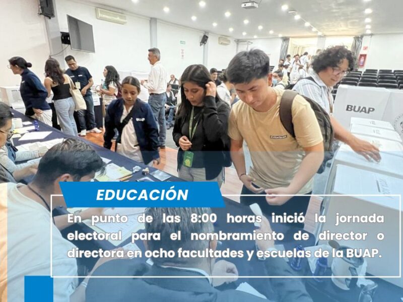 Transcurre jornada electoral en 44 unidades académicas de la BUAP
