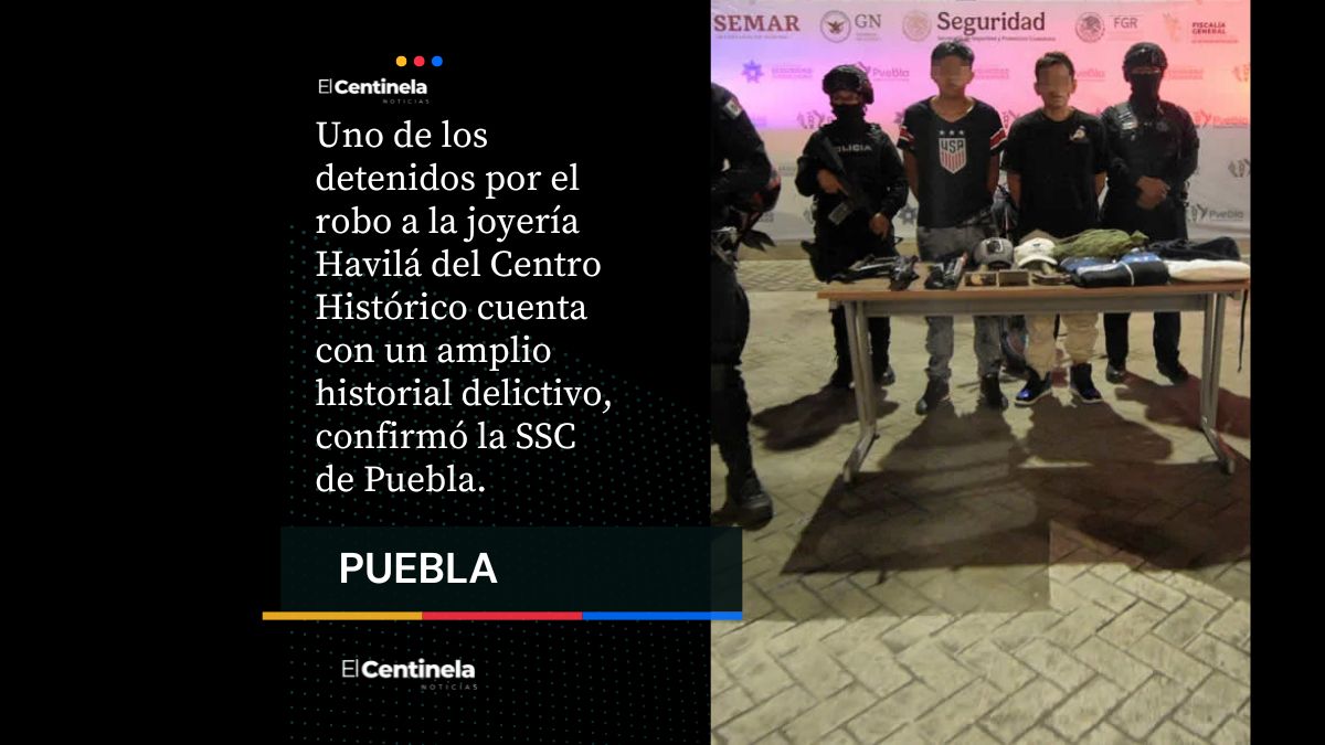 Con amplio historial delictivo, detenido por robo a la joyería Havilá