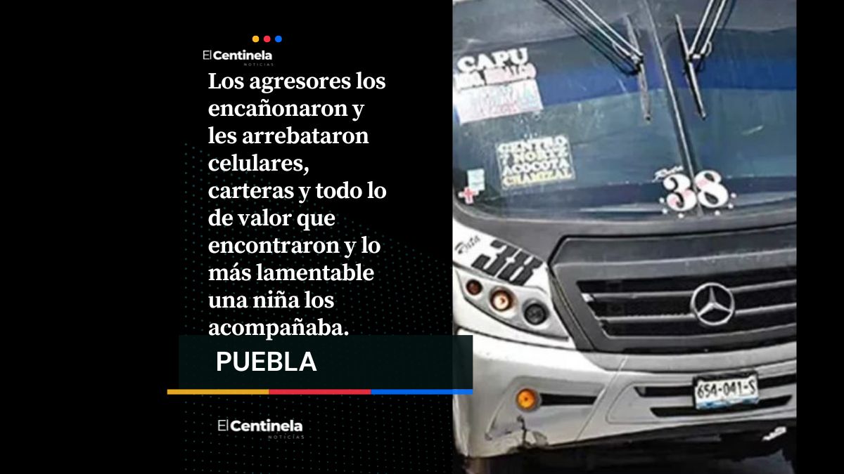 Criminales asaltan unidad de ruta 38 acompañados de una niña en San José El Conde