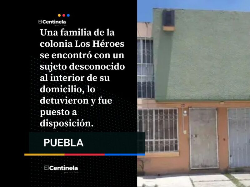 Familia enfrenta a intruso dentro de su domicilio en Los Héroes