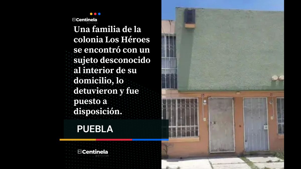 Familia enfrenta a intruso dentro de su domicilio en Los Héroes