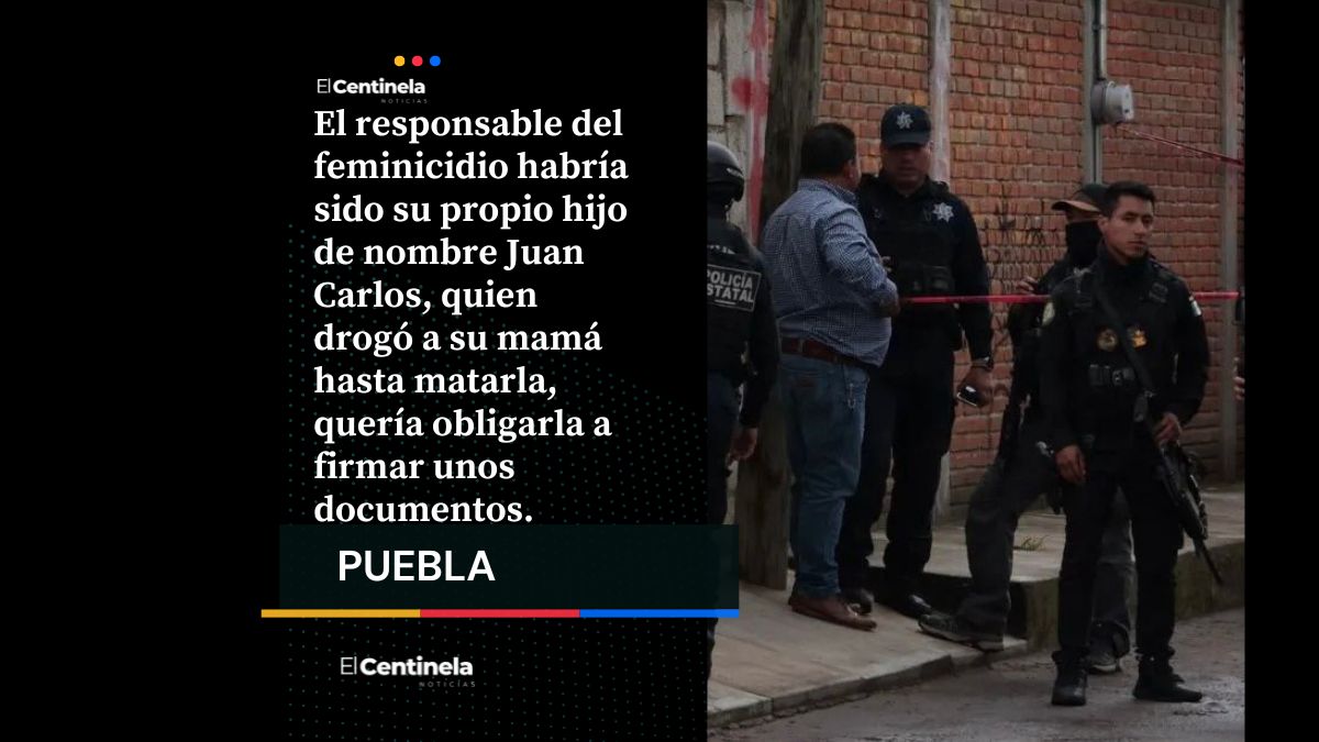 Feminicidio 43: hijo drogó a su mamá con metanfetamina para robarle y la mató, en Hueyotlipan