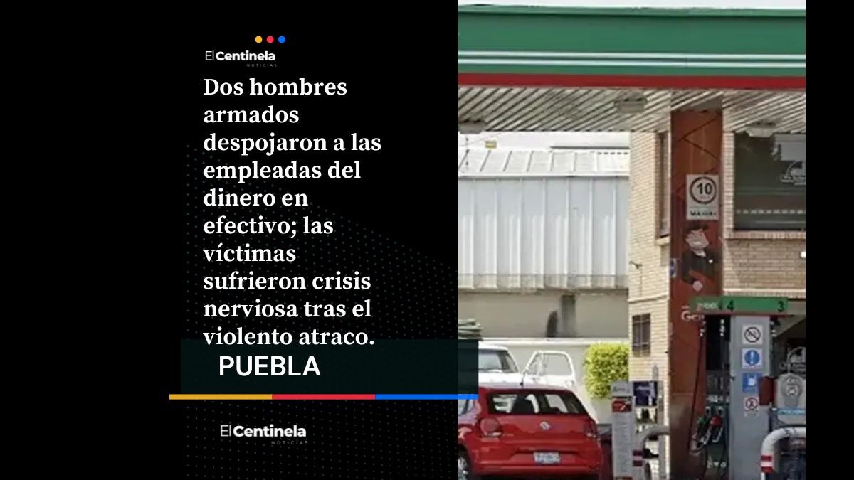 Motoladrones encañonan a trabajadoras y roban gasolinera en Totimehuacan