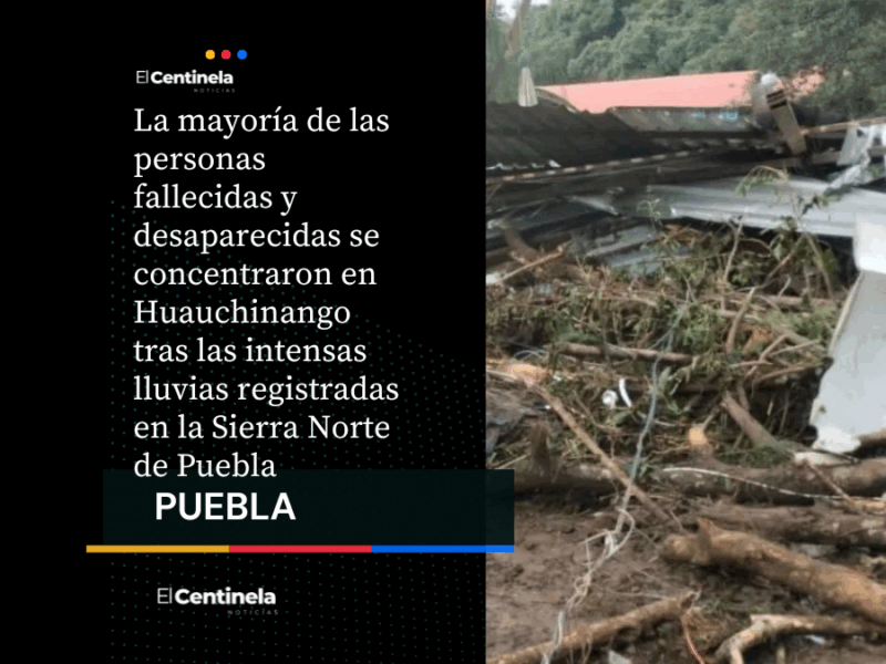 13 muertos por tormenta Jerry en Puebla, entre ellos niñas y abuelita