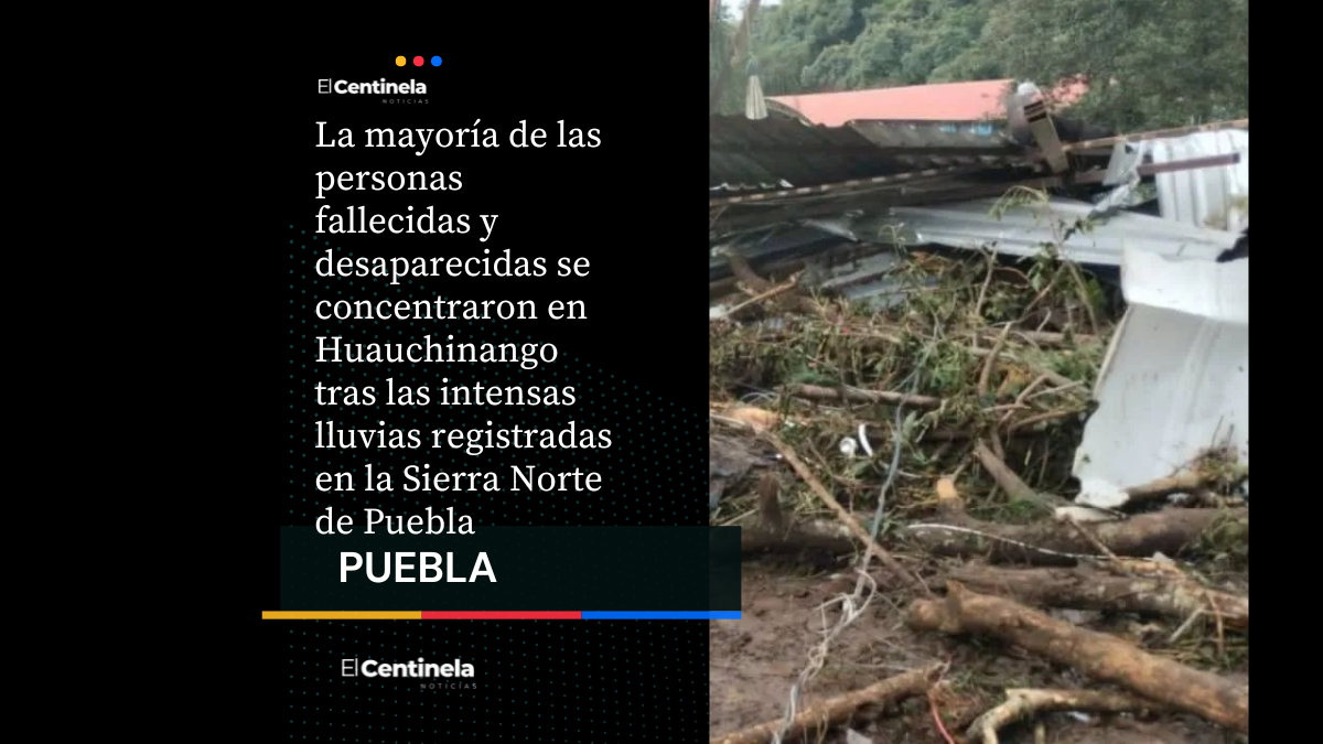 13 muertos por tormenta Jerry en Puebla, entre ellos niñas y abuelita