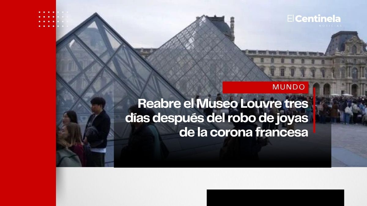 Reabre el Museo Louvre tres días después del robo de joyas de la corona francesa