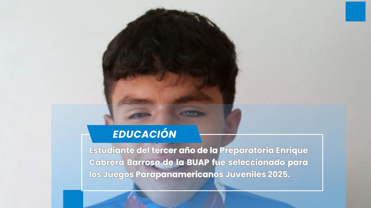 Alumno de la Preparatoria Enrique Cabrera, seleccionado nacional para los Juegos Parapanamericanos Juveniles 2025