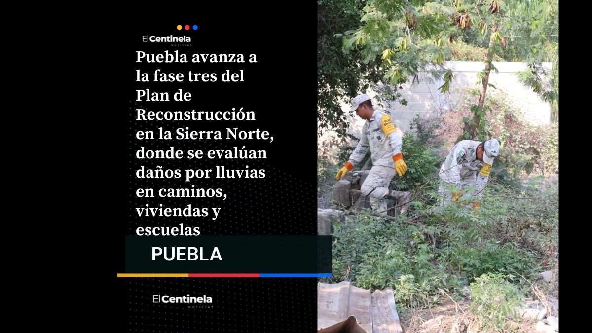 Puebla avanza a fase de evaluación y reconstrucción tras daños por lluvias en la Sierra Norte
