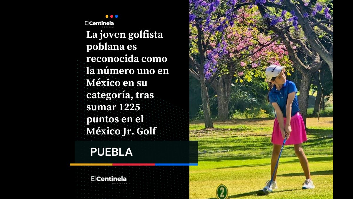 Nace una estrella: poblana de 9 años es la número 1 del ranking nacional de la Federación Mexicana de Golf