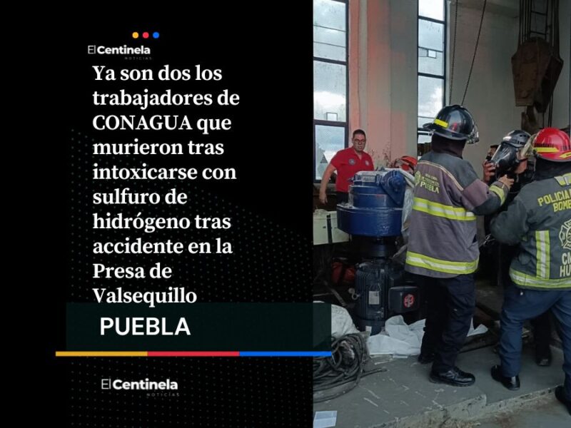 Sube a dos los trabajadores de CONAGUA fallecidos por intoxicación en presa de Valsequillo