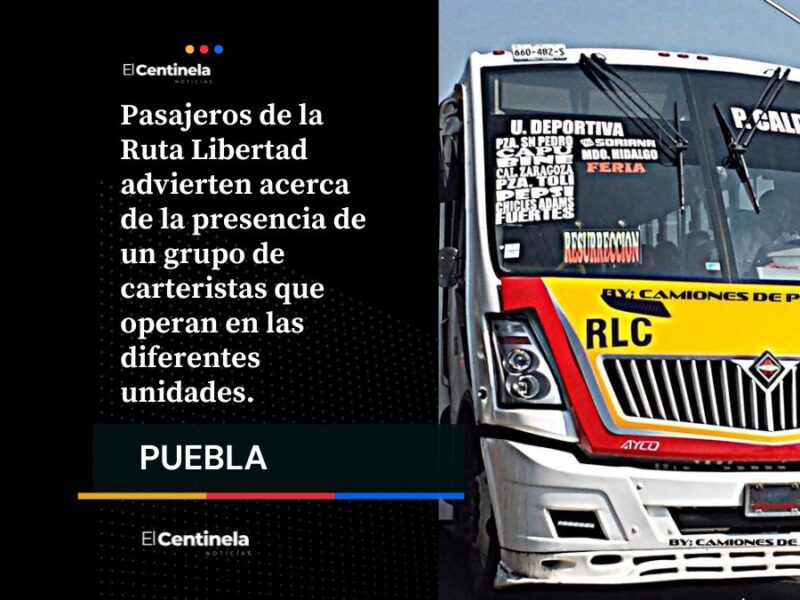 Así opera grupo de carteristas en las Rutas Libertad ¡Cuidado!