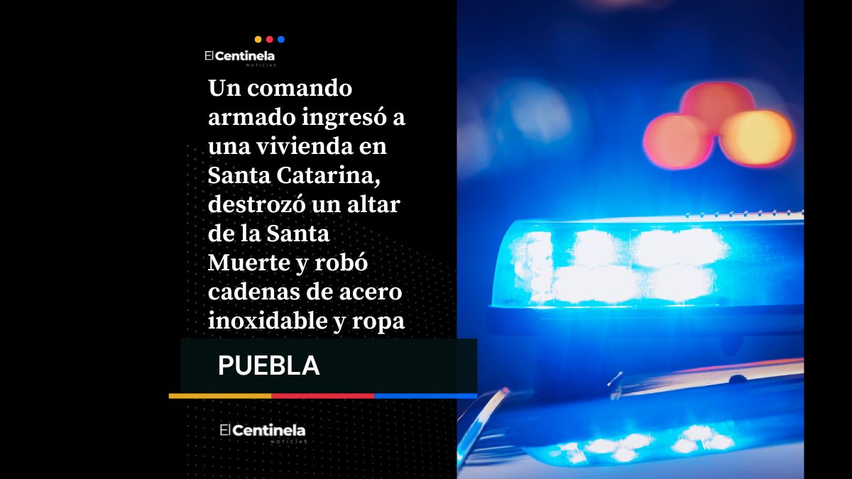 Asalto en Santa Catarina: comando armado destroza altar de la Santa Muerte