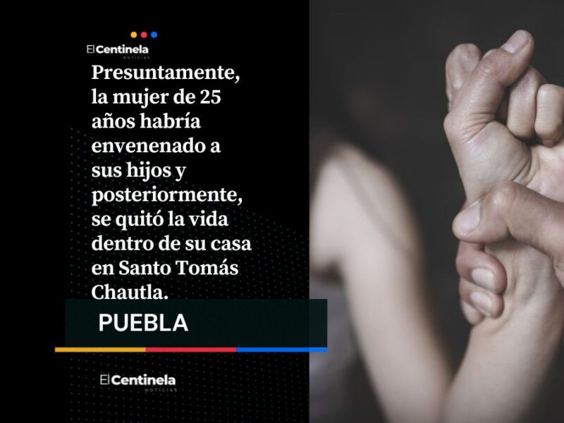 Tragedia por discusión amorosa: Madre mata a sus hijos y se quita la vida Chautla