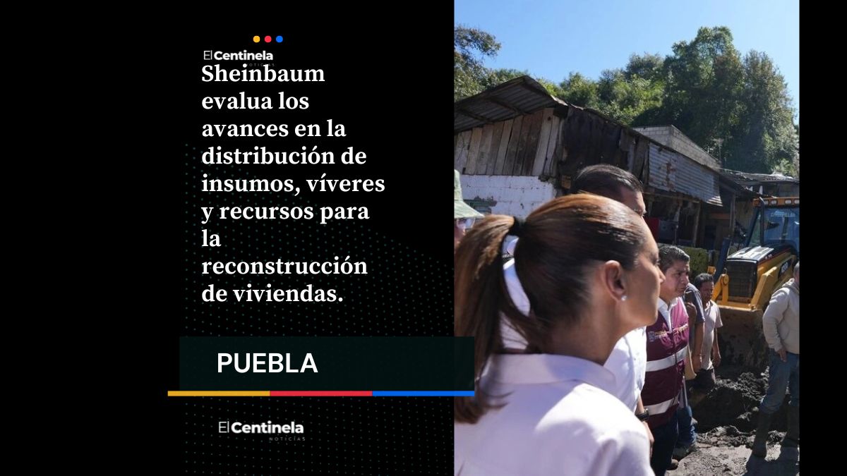 Claudia Sheinbaum regresa hoy a Puebla para evaluar daños por la tormenta Jerry