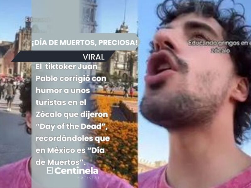 “¡Día de Muertos, preciosa!”: tiktoker mexicano corrige a turistas y se vuelve viral