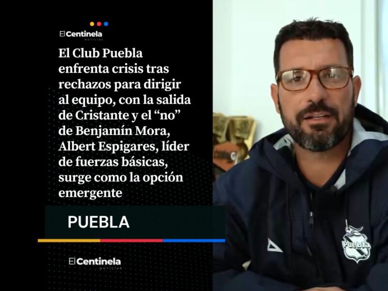 Crisis en el Club Puebla: Albert Espigares se perfila como DT ante falta de candidatos externos