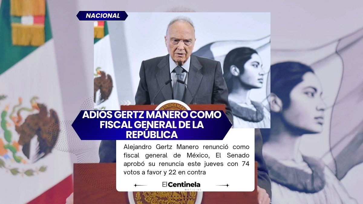 Renuncia Alejandro Gertz Manero a la FGR, Sheinbaum le ofrece embajada y Senado acepta su salida