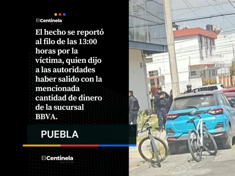 Otro asalto a cuentahabiente de BBVA en La Paz: lo encañonan para robarle 50 mil pesos