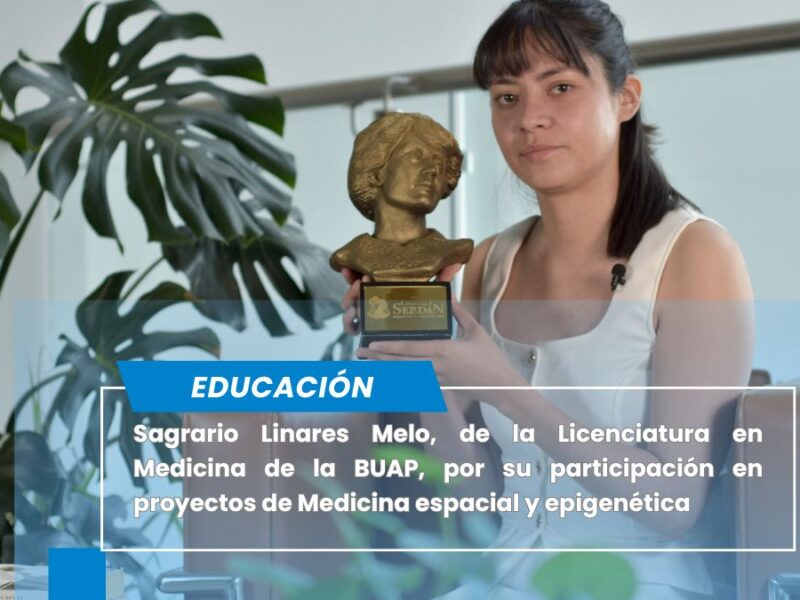 Gana estudiante BUAP premio Carmen Serdán “Mujeres que Transforman” 2025