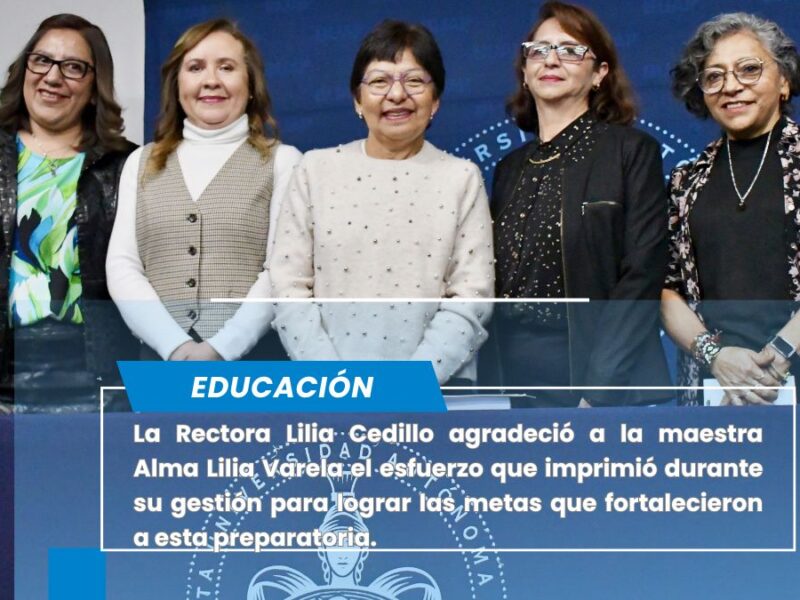 La Rectora Lilia Cedillo reconoce el reto que implica formar adolescentes en la Preparatoria Urbana Enrique Cabrera