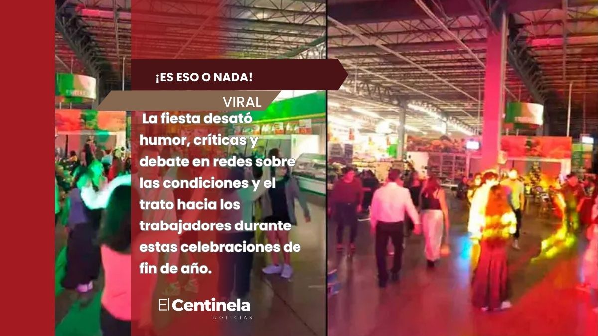 Nacional Global Dinero Comunidad Deportes Espectáculos Sintetika Expresiones Opinión Juegos Trending Hacker ‘Mejor nadota’, empleados celebran posada en pasillos de tienda de autoservicio