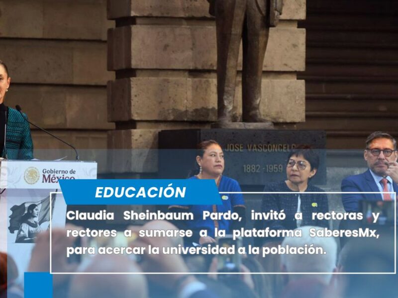 Convocada por la presidenta Claudia Sheinbaum, quien solicitó sumarse a SaberesMx
