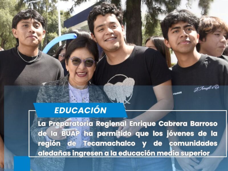 Preparatoria Regional Enrique Cabrera Barroso, un referente en educación media superior en la región de Tecamachalco