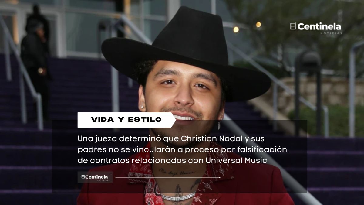 Christian Nodal vs Universal Music: jueza libera al cantente de proceso penal por presunta falsificación