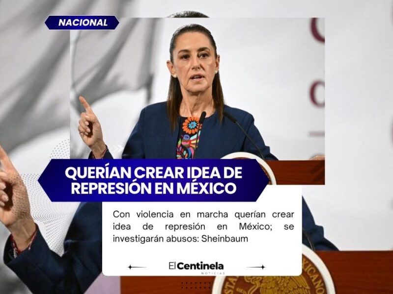 Con violencia en marcha querían crear idea de represión en México; se investigarán abusos: Sheinbaum