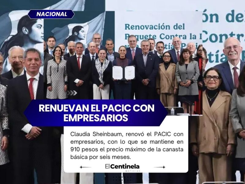 Sheinbaum y empresarios acuerdan mantener la canasta básica en 910 pesos