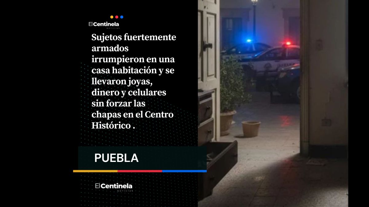 Comando armado irrumpe en casa y se lleva joyas y dinero en el Centro Histórico