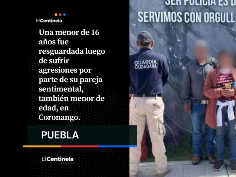 Novio golpea y echa a la calle a jovencita de 16 años en Coronango