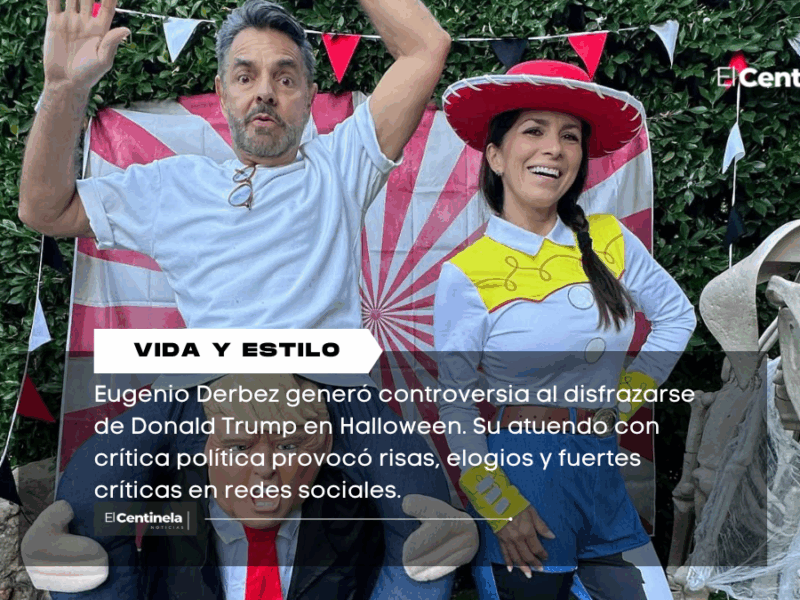 Eugenio Derbez se disfraza de Donald Trump y causa polémica en redes: “Te van a cancelar la visa”