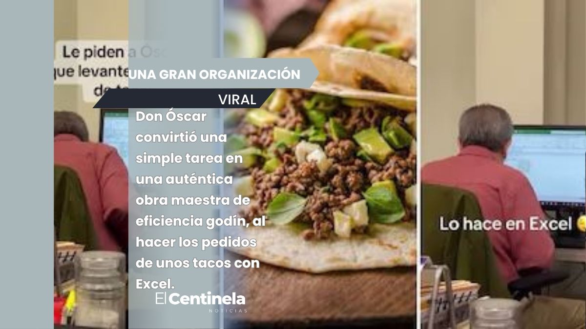 Godín mexicano se vuelve viral por anotar pedidos de tacos en una tabla de excel