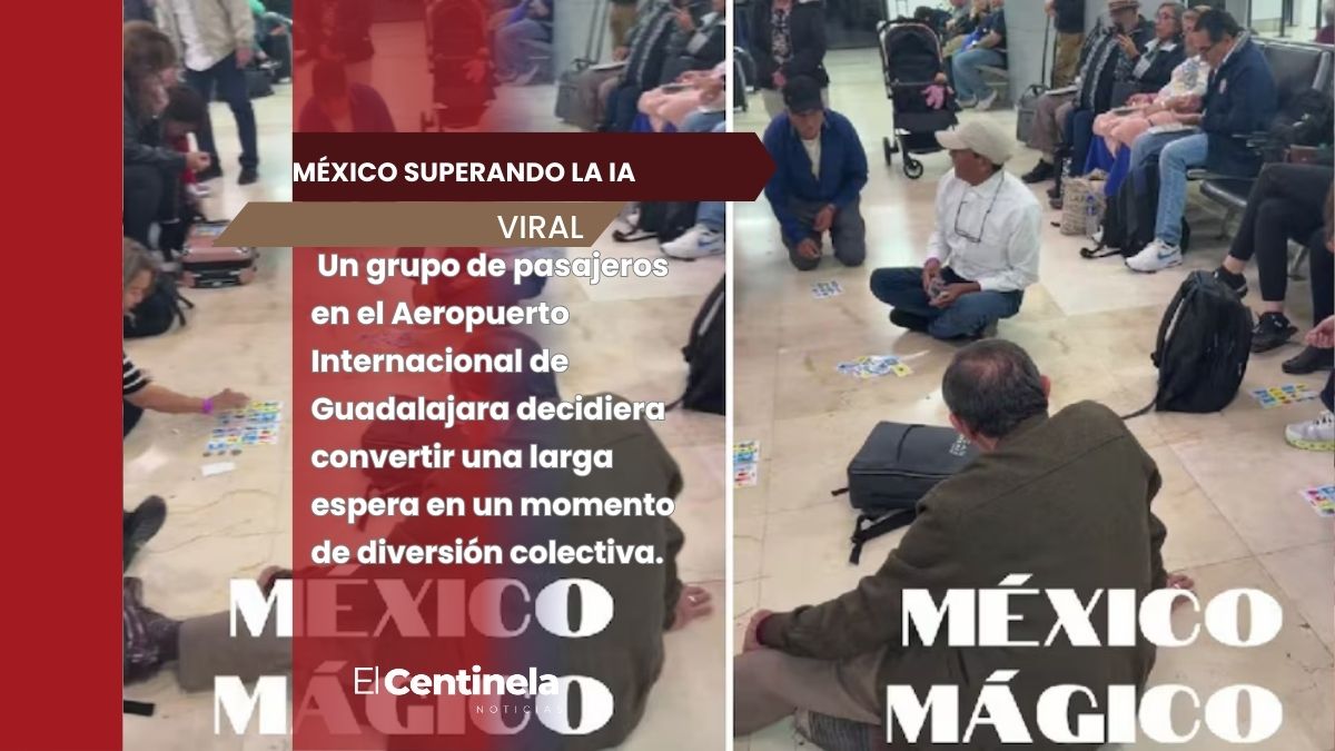 Pasajeros se unen y arman partida de lotería en pleno aeropuerto de Guadalajara: video se vuelve viral